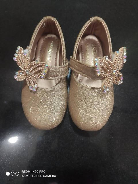 Baby Girls' Gold shimer Ballerina - 00 Size - PyaraBaby