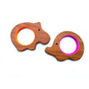 Babycov Cute Hippo and Elephant Natural Neem Wood Teethers for Babies | Natural and Safe | Goodness of Organic Neem Wood | Both Chewing and Grasping Toy | Set of 2 (Age 4+ Months)