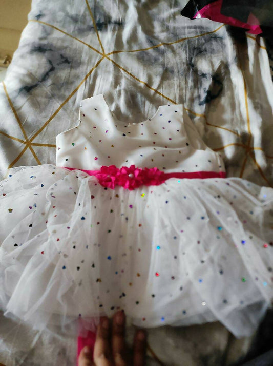 BABYHUG White Partywear Frock/Dress for Baby Girl - PyaraBaby