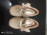 Baby Girls' Gold shimer Ballerina - 00 Size - PyaraBaby