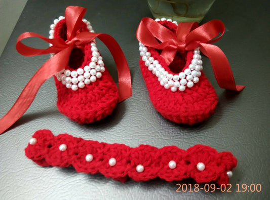 Baby Booties and headband set - PyaraBaby