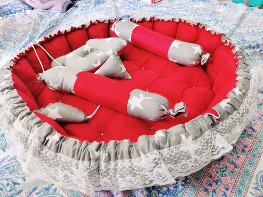Round Shaped Baby Khazana Bed with Mosquito Net - PyaraBaby