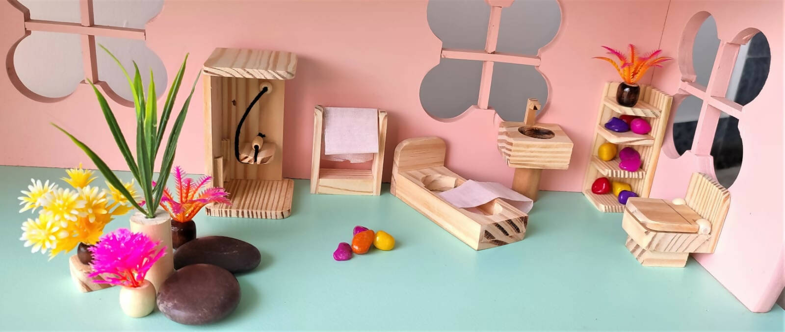 Wooden Extended Bathroom Toy - PyaraBaby