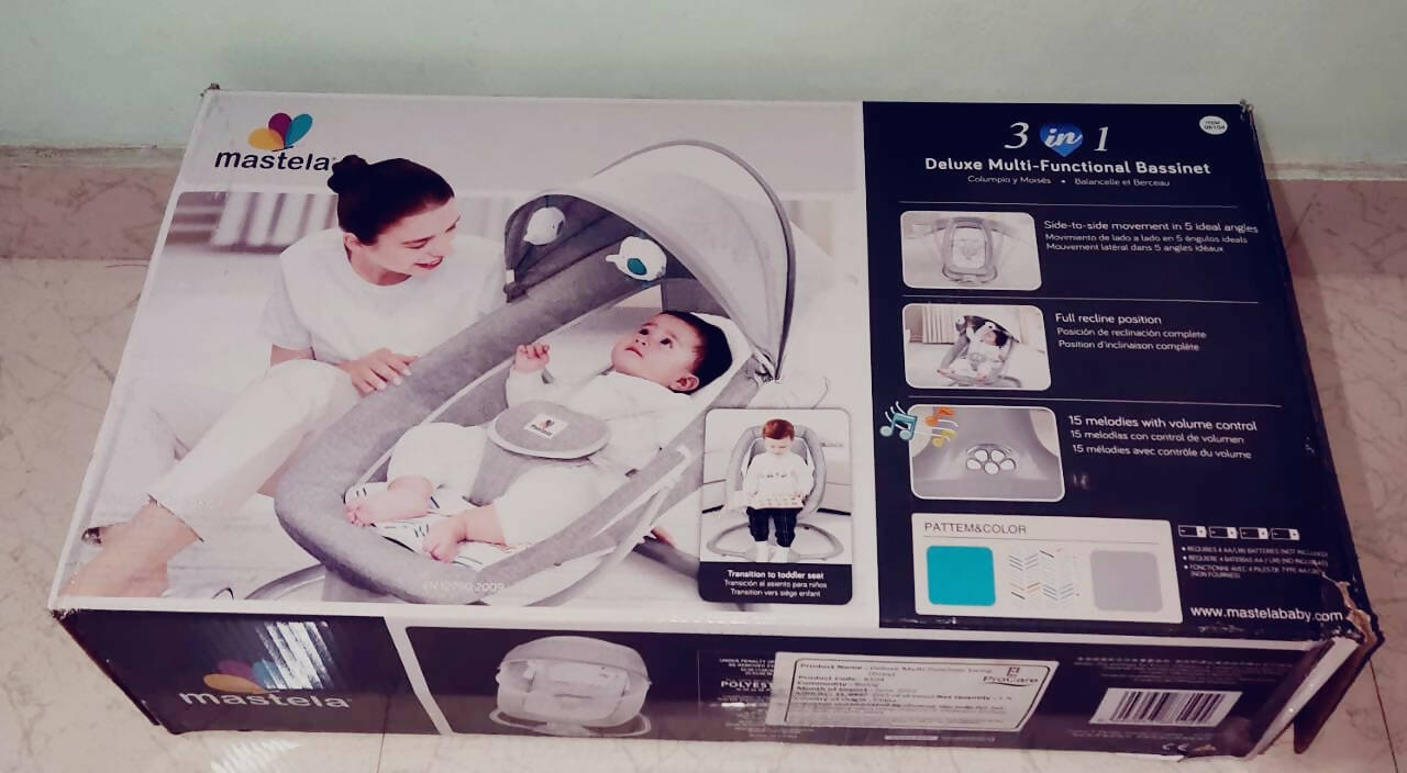 MASTELA 3 In 1 Bassinet/Electric Swing - PyaraBaby