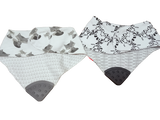 NUBY Reversible 100% Cotton Teething Bibs (Combo of 2) - PyaraBaby