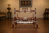 Wooden Cradle with Palna Malaysian Teak Wood, Dimensions: 26W×40H in inch