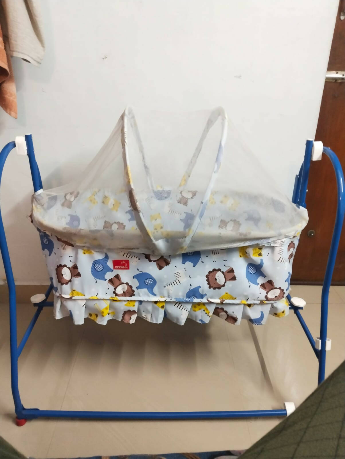 APPLE Baby Cradle for Baby - Blue - PyaraBaby