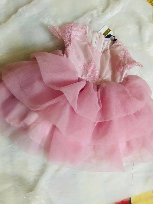 Pink Frock/Dress for Baby Girl With tag - PyaraBaby