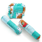 BABYHUG Teddy Print Baby Jumbo Bedding Set With Mosquito Net - Green - PyaraBaby