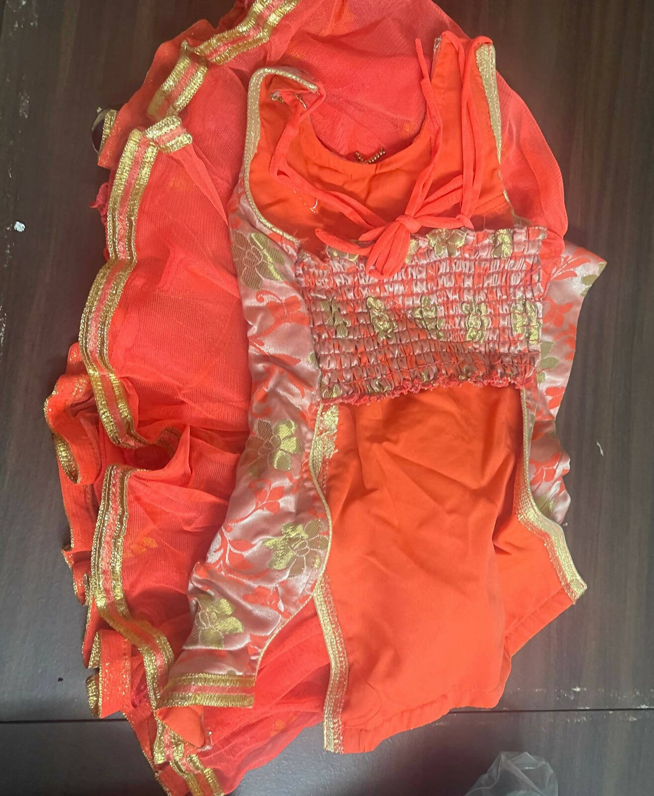 Dress your little princess in traditional elegance with our Baby Girl Ghagra Set - timeless charm for special occasions!