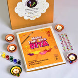 ILEARNNGROW DIY Diya Kit (Paint your Diya) - A delightful set designed to ignite your artistic flair - PyaraBaby