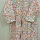 Beautiful White Color Floral Print Peplum Top and Garara with Silver Lace in the Top and Garara for Baby Girl - PyaraBaby