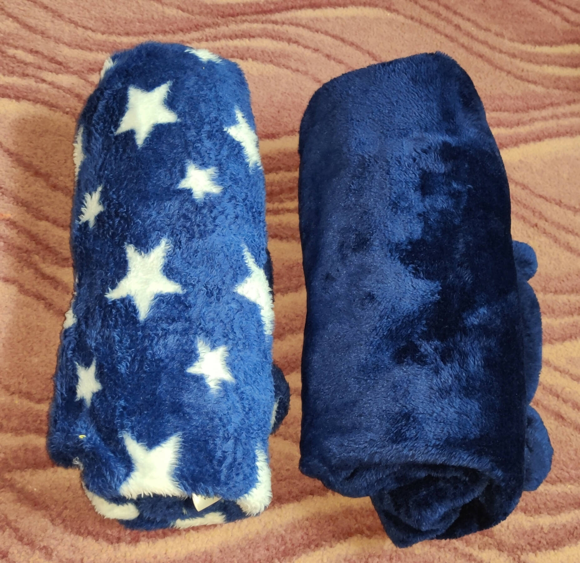 Navy blue teddy wrappers set of 2 - PyaraBaby