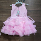 Pink princess frock - 1st Birthday Frock - PyaraBaby