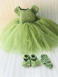 Fancy Frock hand Crocheted - PyaraBaby