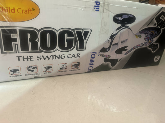 Frogy - The Swing car | Ride-on baby car with steering music and lights - PyaraBaby