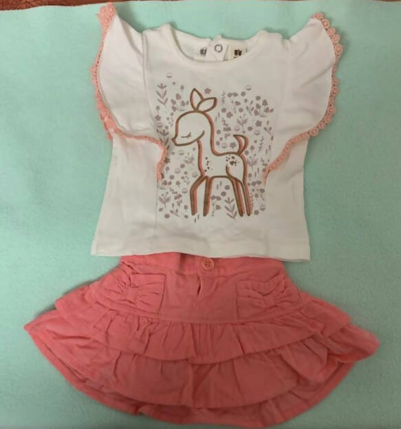 TOFFY HOUSE Midi & Top With Booties And Hairband - PyaraBaby