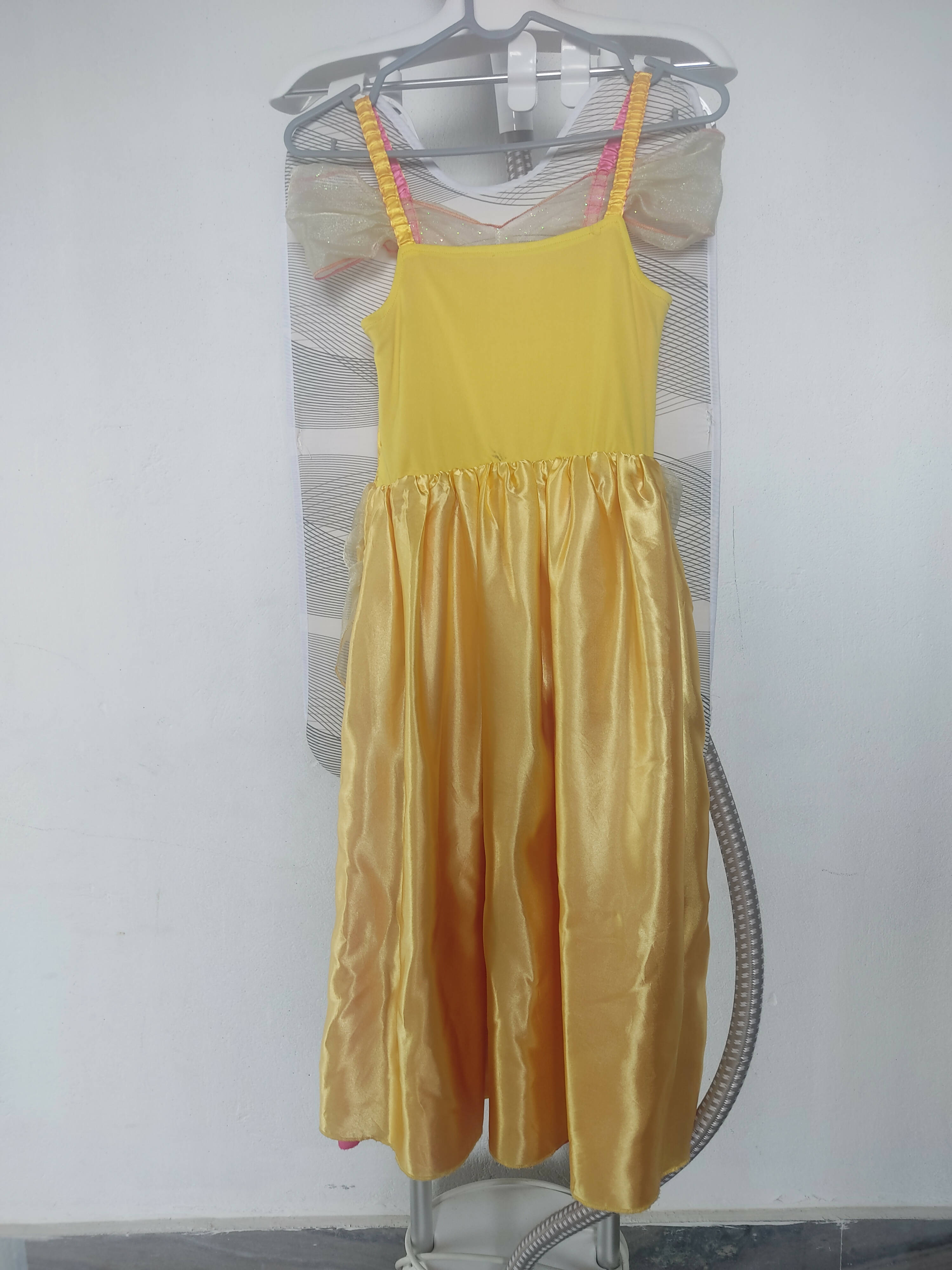 Barbie Dress/Frock 2 in 1 Pink and Yellow - PyaraBaby