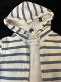 Striped cotton sleeveless Jacket - PyaraBaby