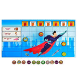 ILEARNNGROW Magnetic Reward Chart Super Man- a dynamic tool designed to instill a sense of responsibility and accomplishment in children - PyaraBaby