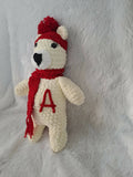 Crochet plush bear with alphabet or name!! - PyaraBaby