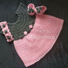 Crochet Frock + Hairband + Booties (Combo of 3) - PyaraBaby