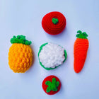 Hand Crocheted Fruits and Vegetables Basket (combo options available) - PyaraBaby