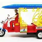 Little Tanaira E-Autorickshaw est Miniature Model Toy with Pull Back Action No Sharp Edges Non Toxic Replica of Real E-Rickshaw with Driver Sitting. Free Smiley Keychain, Multicolor - PyaraBaby