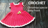 Crochet Christmas Special Baby Frock - PyaraBaby