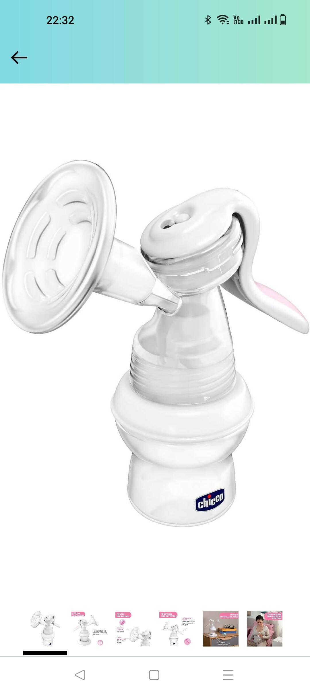 CHICCO Manual Breast pump - PyaraBaby