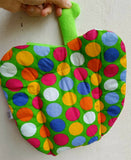 BABYHUG Mustard (rai) seed fulling pillow, fruit shape polka dot print - PyaraBaby