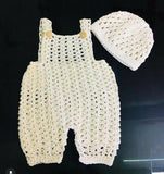 Handmade Customized Crochet Romper with Shoes and Hairband for Baby - PyaraBaby