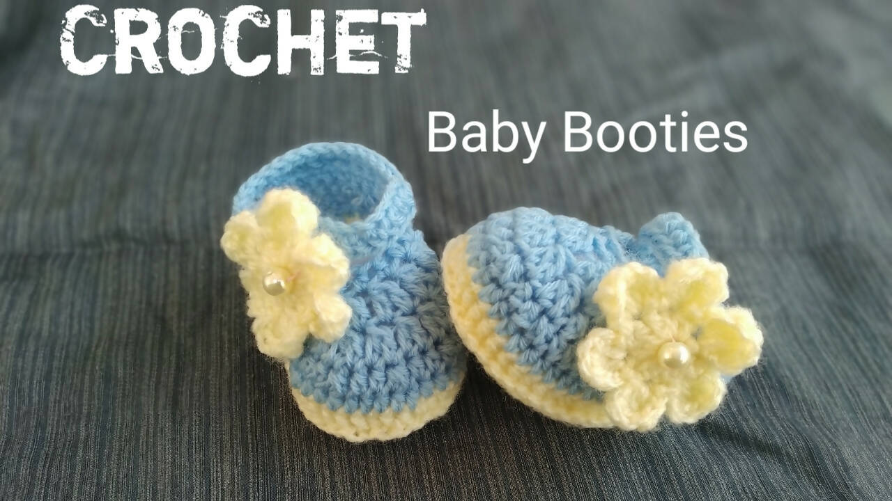 Crochet baby booties - PyaraBaby