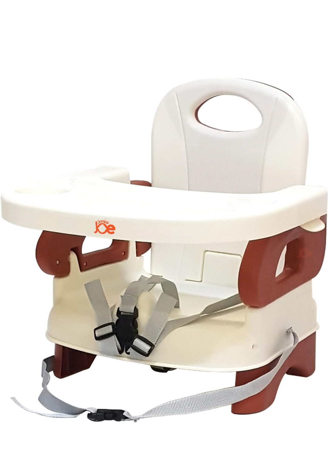 JUNIOR JOE 2 in 1 Baby Booster Seat With Removable Dining Tray and Safety Belt (BROWN) - PyaraBaby