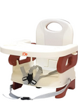 JUNIOR JOE 2 in 1 Baby Booster Seat With Removable Dining Tray and Safety Belt (BROWN) - PyaraBaby