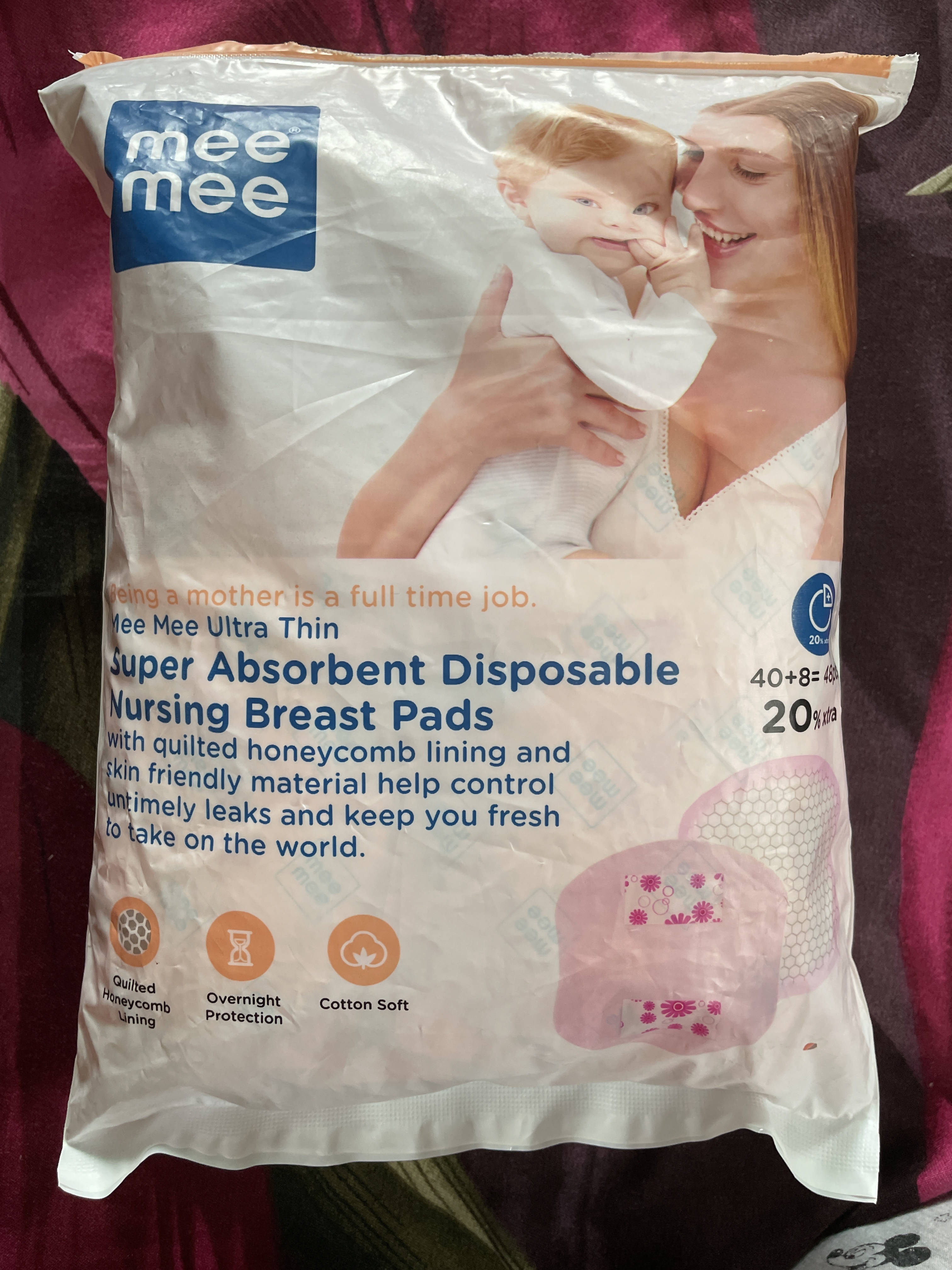 Mee mee ultra thin disposable nursing breast pads - PyaraBaby