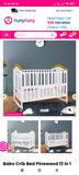 HUNY HUNY Crib 12 In 1 Rocking Cot , Dimensions: 123×66×100 cm - PyaraBaby